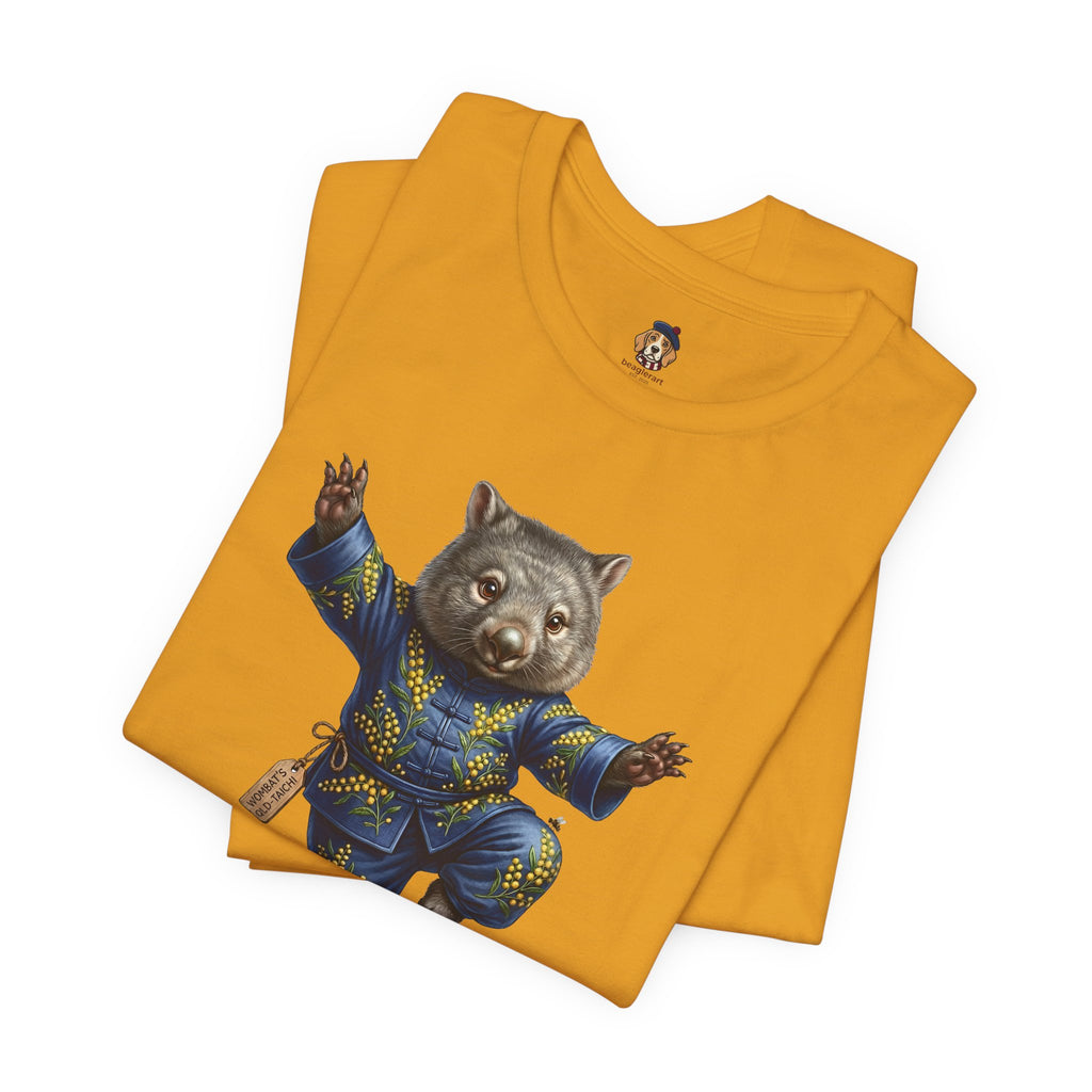 Golden Wattle & Zen-The Tai Chi Wombat of Queensland Tee
