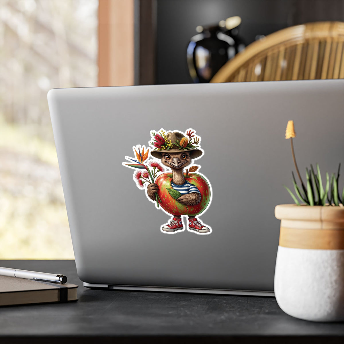 She’ll Be Apples - Aussie Emu Kiss-Cut Vinyl Sticker