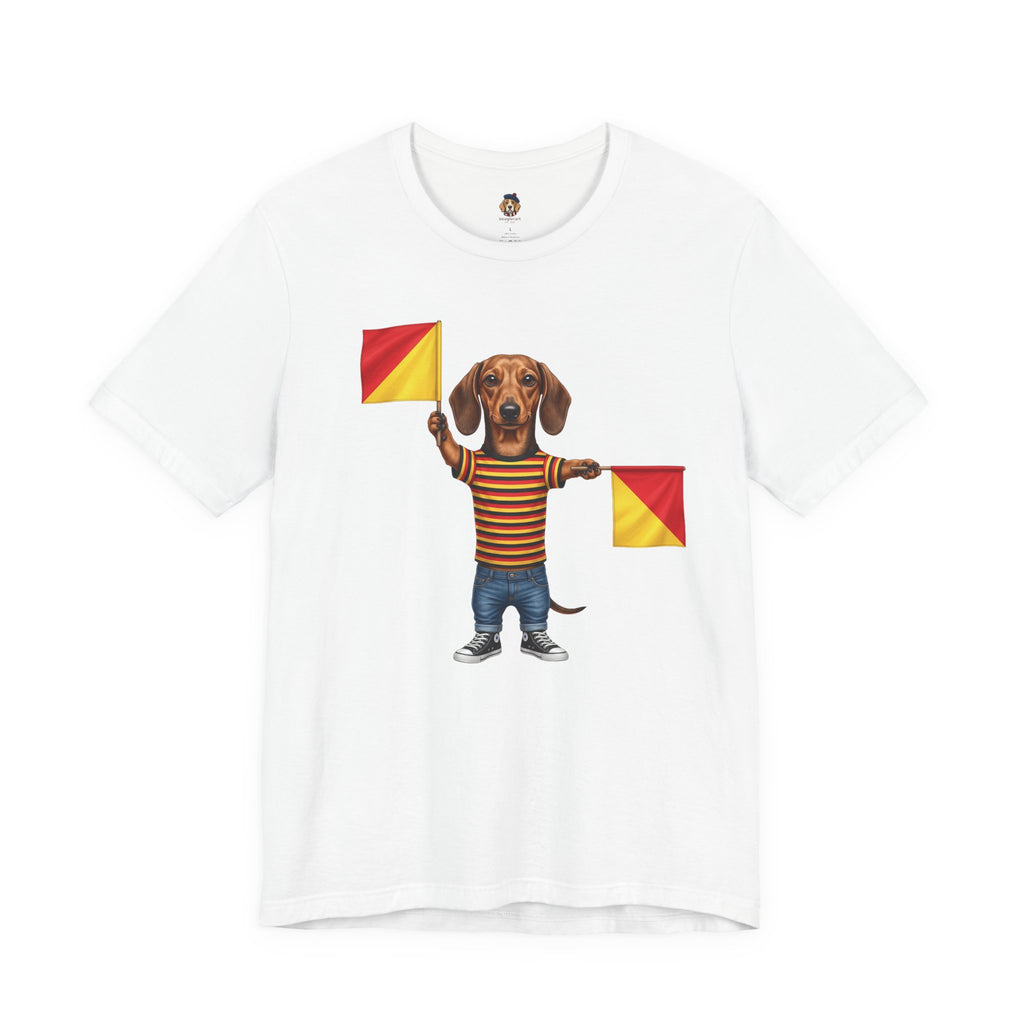 Letter J Dachshund Graphic Unisex Tee – Dispatches from Australia Collection