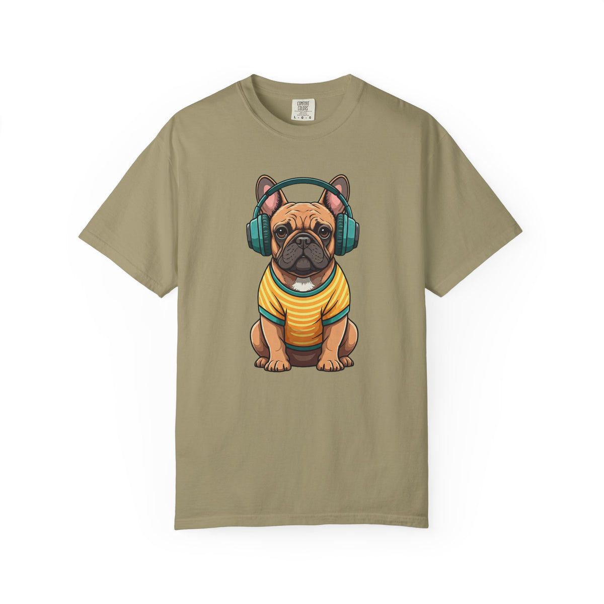 Unbothered Beats  - The Retro French Bulldog Tee