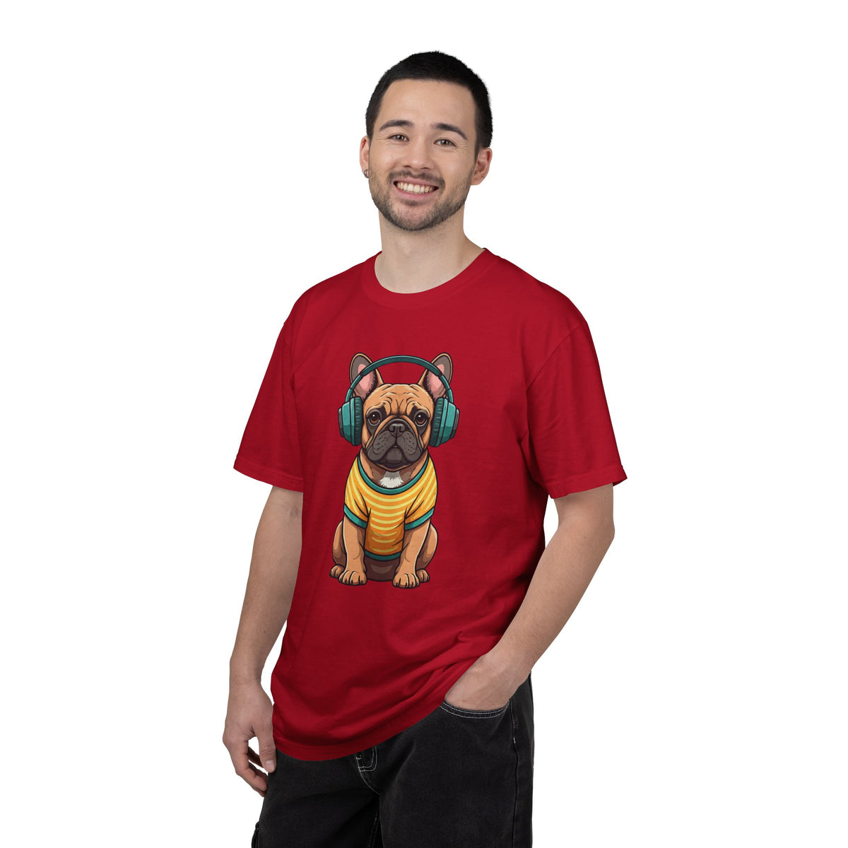 Unbothered Beats  - The Retro French Bulldog Tee