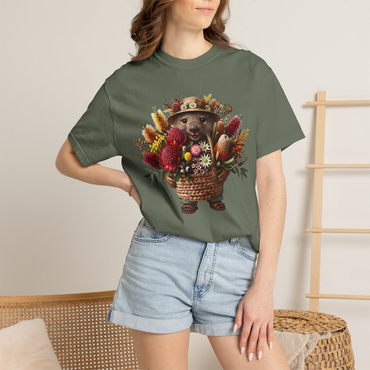 Blooms & Burrows - The Master Gardener Wombat Tee