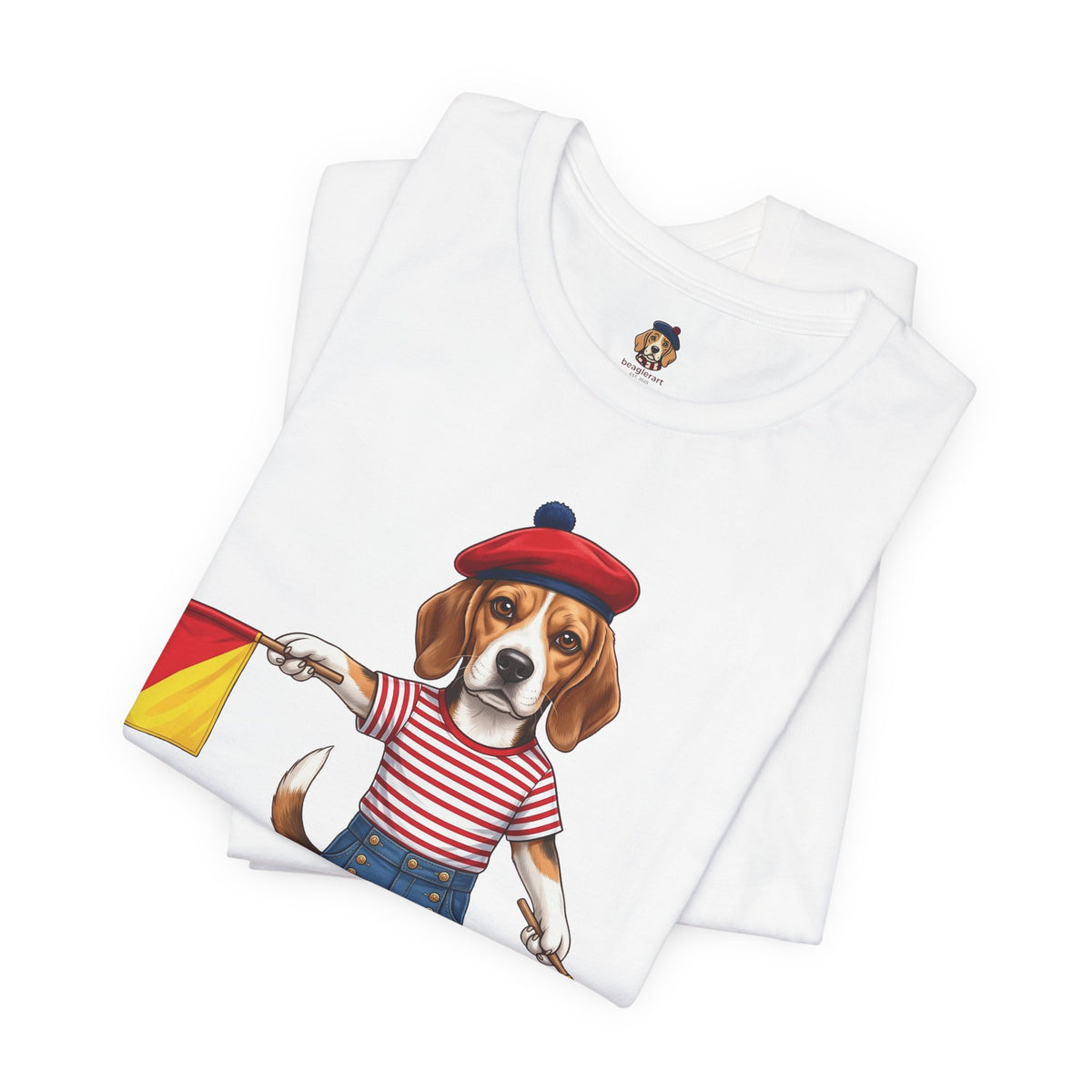 Beagle Semaphore Dog Unisex Tee Letter S — Dispatches from Australia