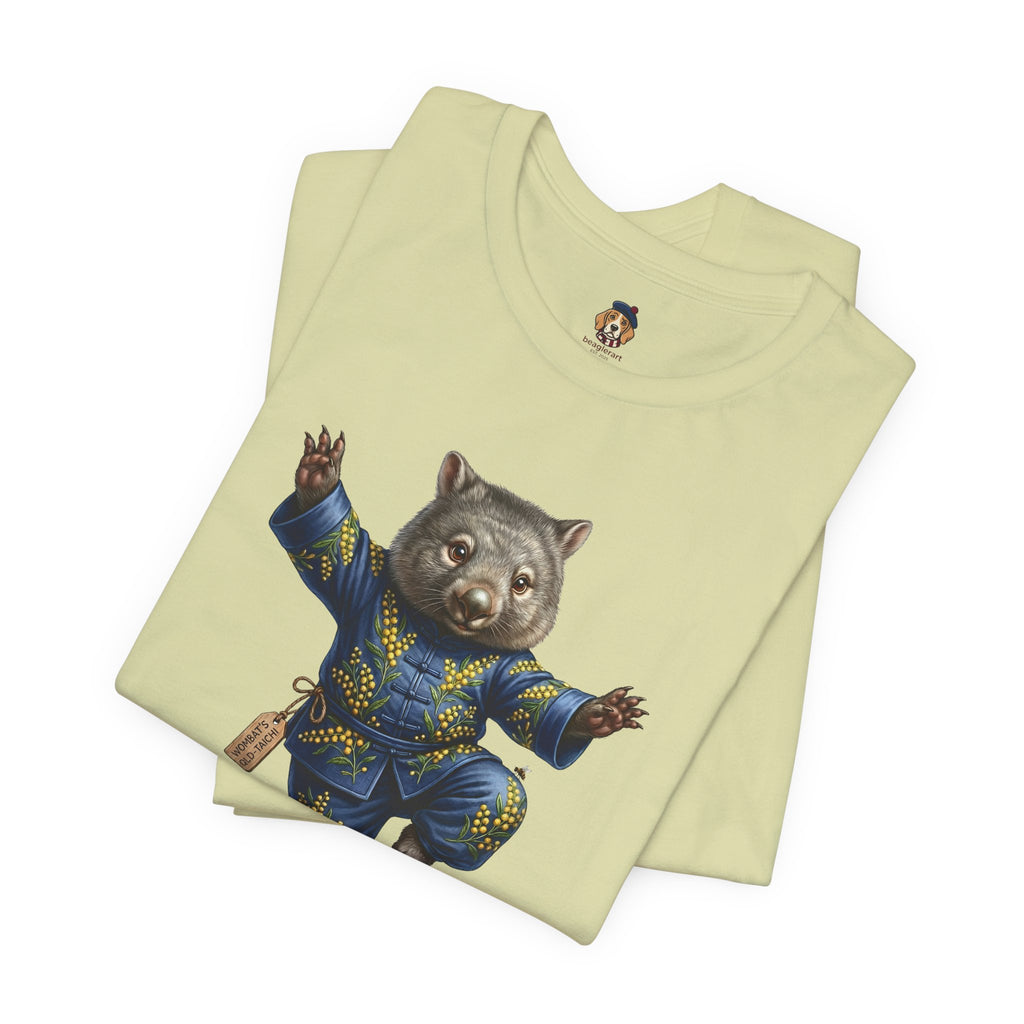 Golden Wattle & Zen-The Tai Chi Wombat of Queensland Tee