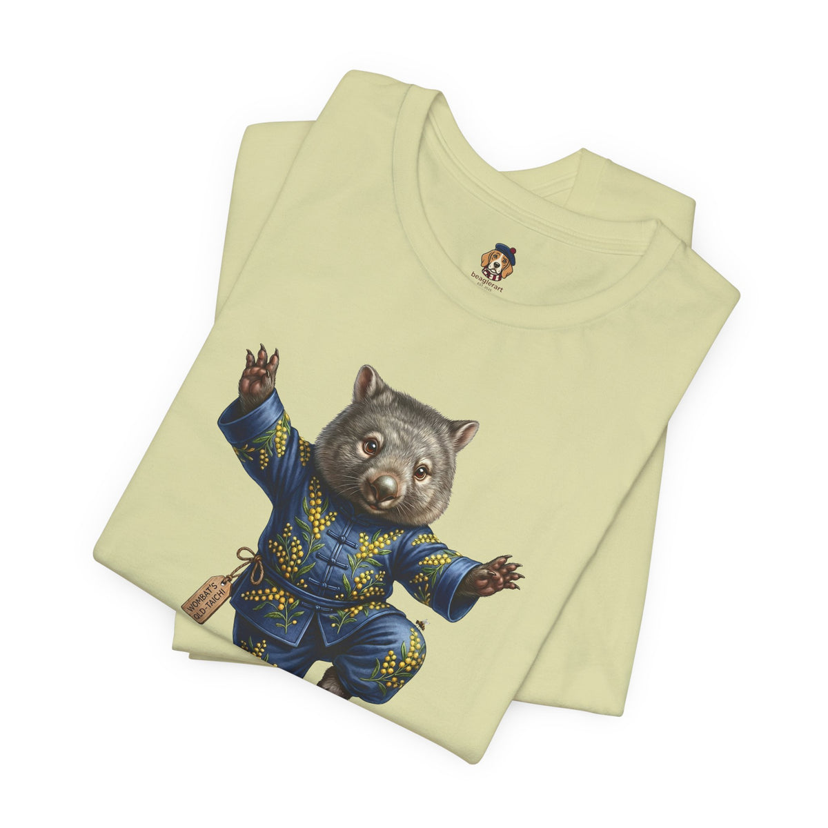 Golden Wattle & Zen-The Tai Chi Wombat of Queensland Tee
