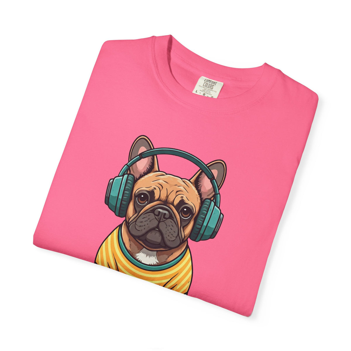 Unbothered Beats  - The Retro French Bulldog Tee