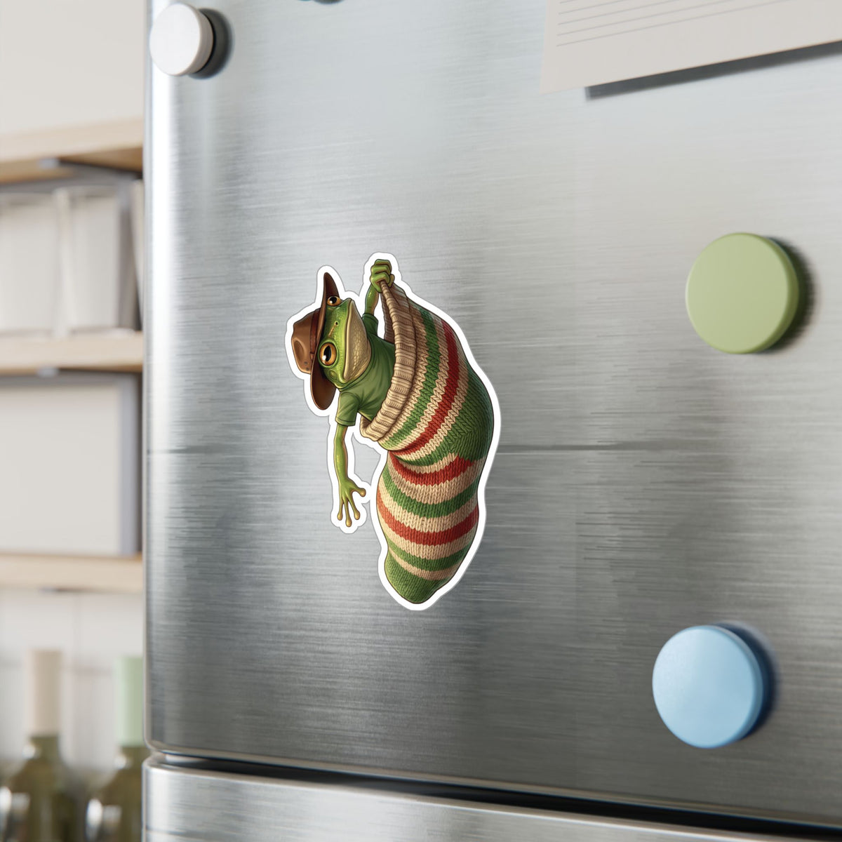 Frog in a Sock - Aussie Slang Kiss-Cut Vinyl Sticker