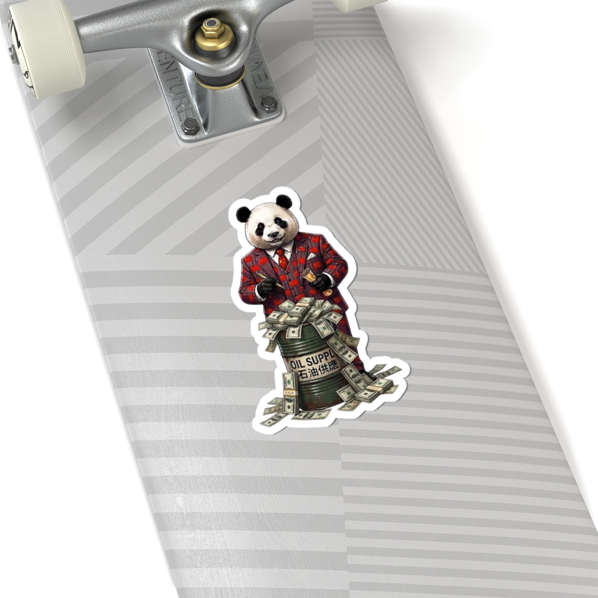 Panda Profiteer — China's Oil Windfall Kiss-Cut Vinyl Sticker
