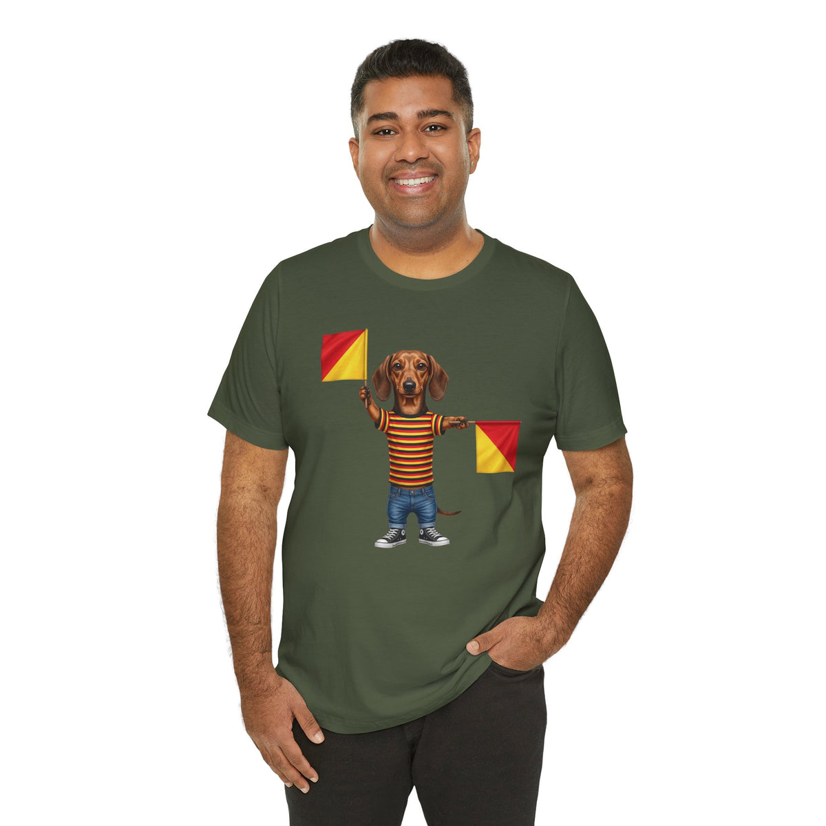 Letter J Dachshund Graphic Unisex Tee – Dispatches from Australia Collection