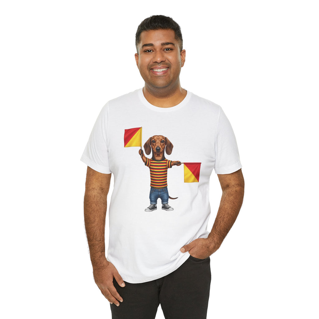Letter J Dachshund Graphic Unisex Tee – Dispatches from Australia Collection