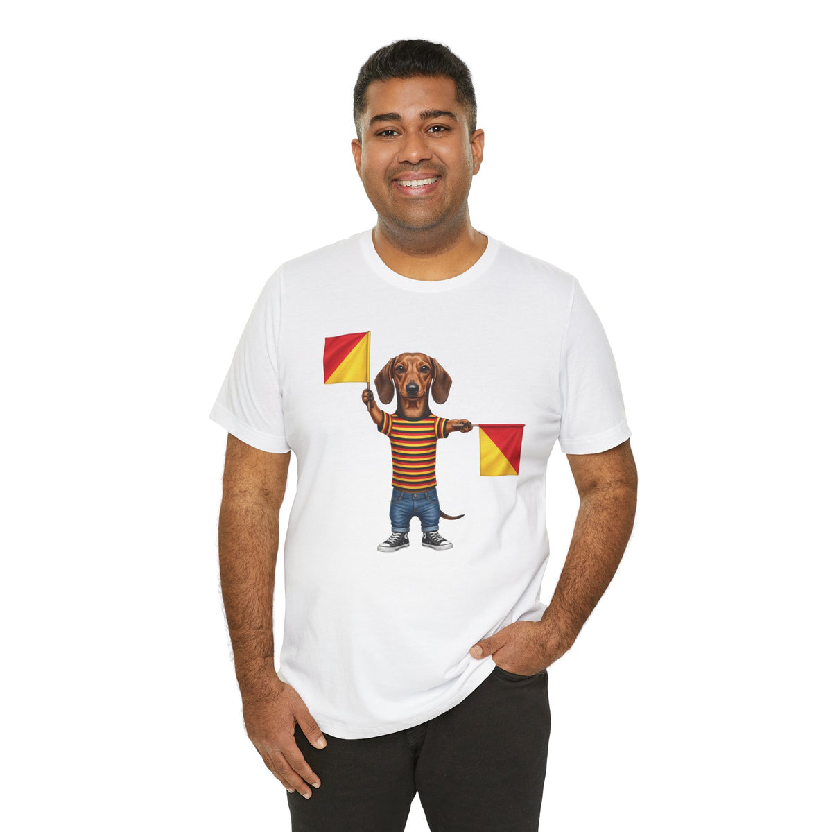Letter J Dachshund Graphic Unisex Tee – Dispatches from Australia Collection