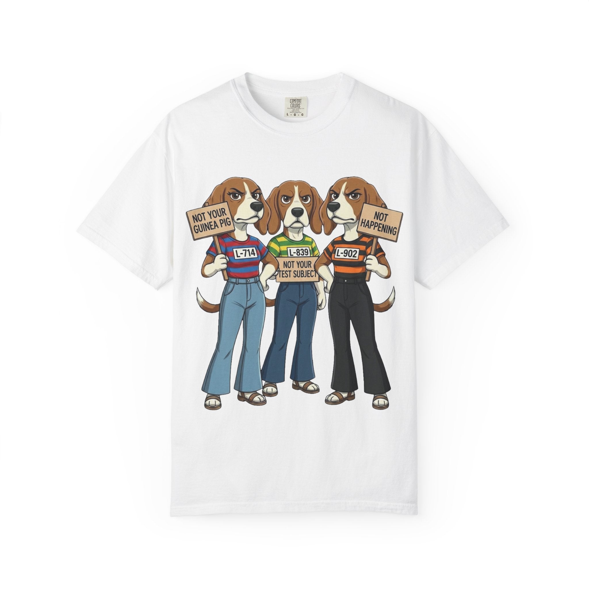 Not Your Test Subject — Beagle Freedom Protest Tee