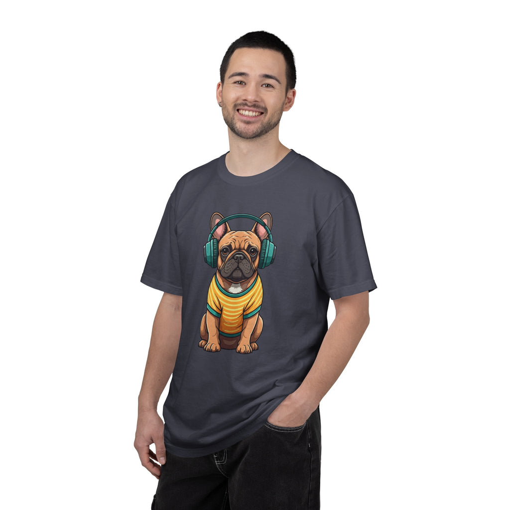 Unbothered Beats  - The Retro French Bulldog Tee