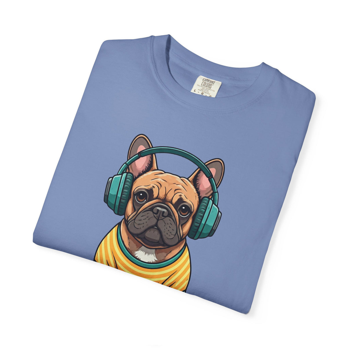 Unbothered Beats  - The Retro French Bulldog Tee