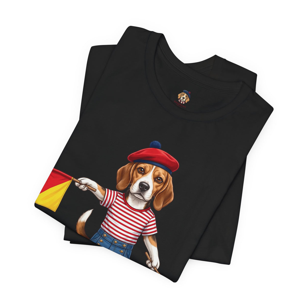 Beagle Semaphore Dog Unisex Tee Letter S — Dispatches from Australia