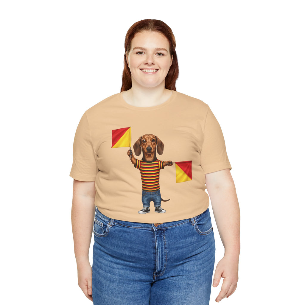 Letter J Dachshund Graphic Unisex Tee – Dispatches from Australia Collection