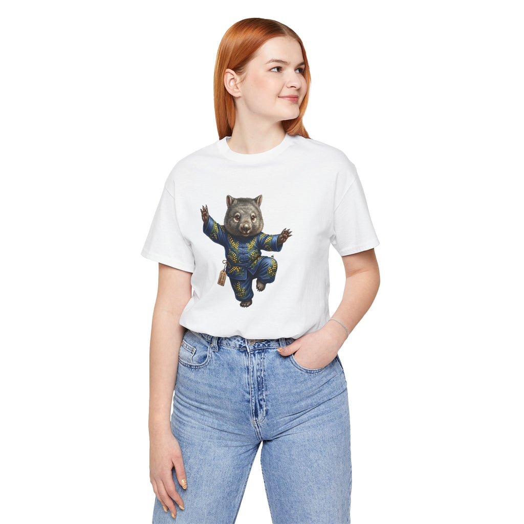 Golden Wattle & Zen-The Tai Chi Wombat of Queensland Tee