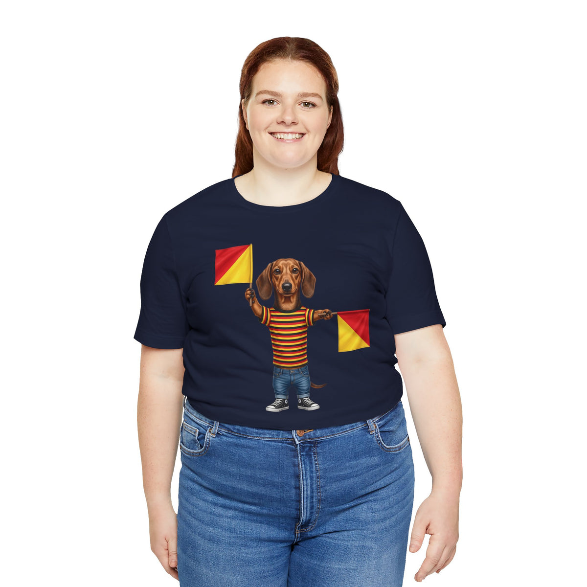 Letter J Dachshund Graphic Unisex Tee – Dispatches from Australia Collection