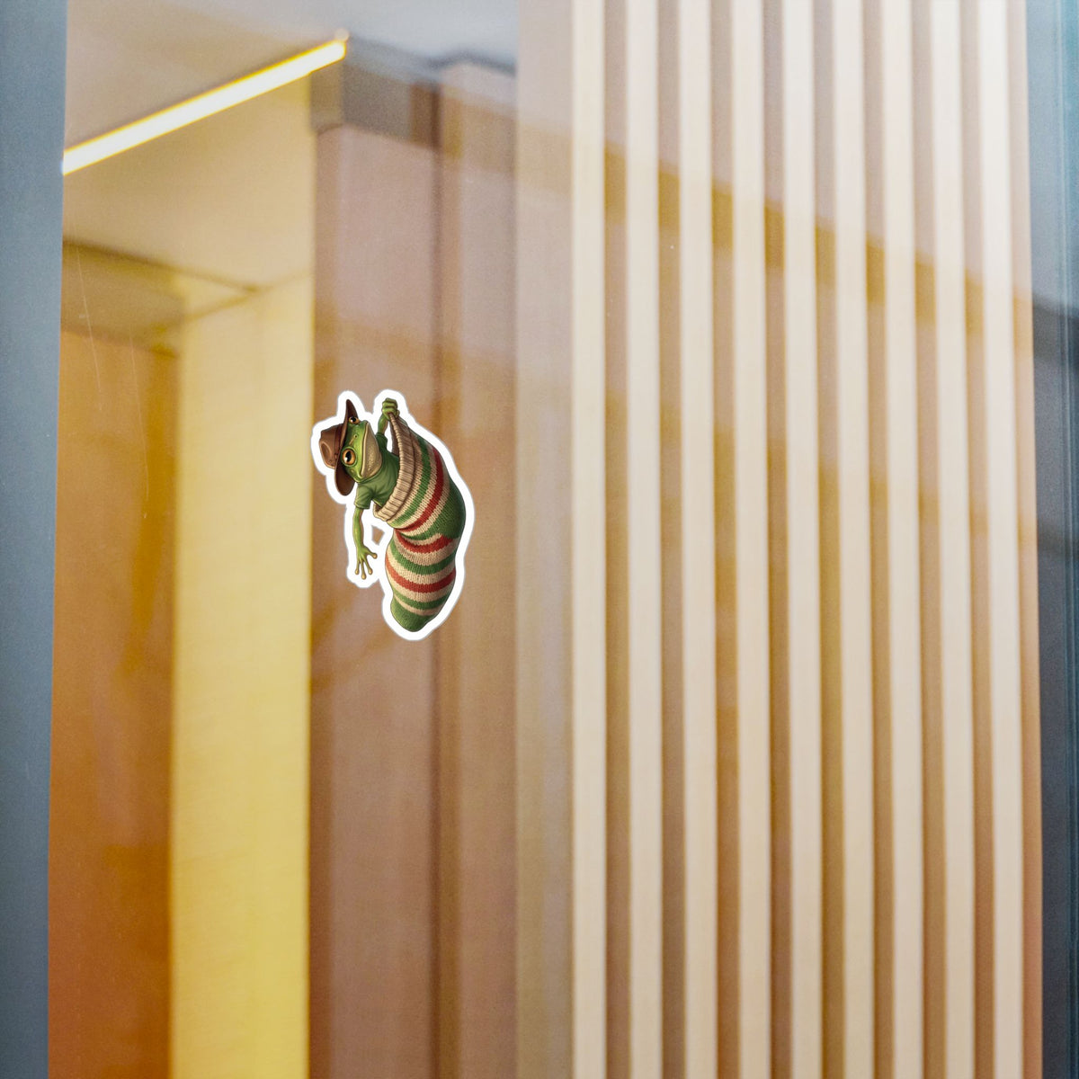 Frog in a Sock - Aussie Slang Kiss-Cut Vinyl Sticker