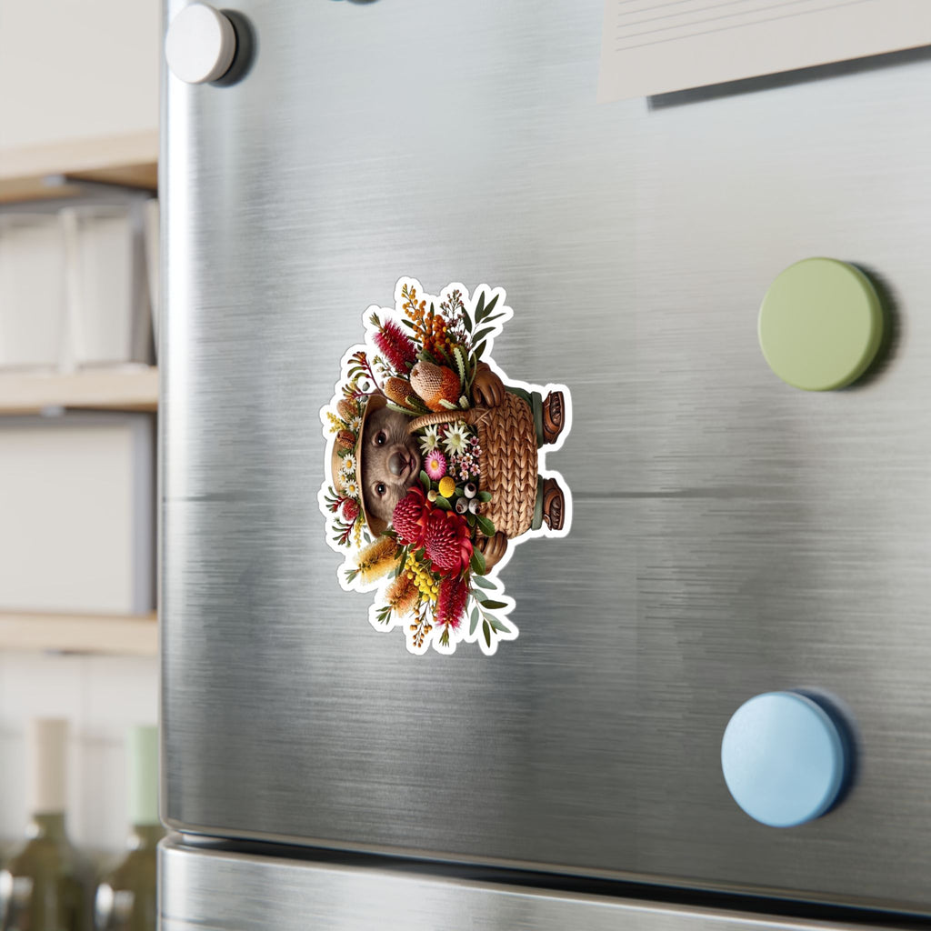 The Bush Gardener Wombat - Australiana Vinyl Sticker
