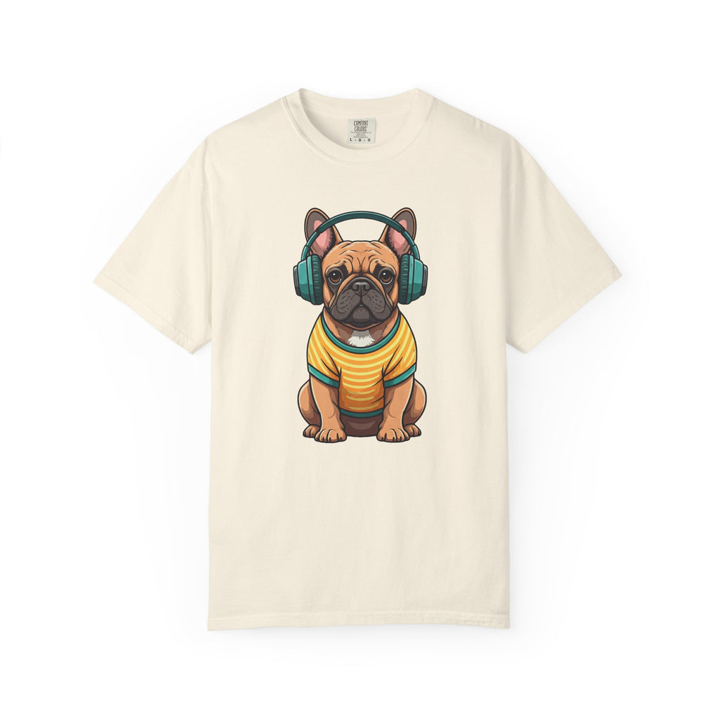 Unbothered Beats  - The Retro French Bulldog Tee