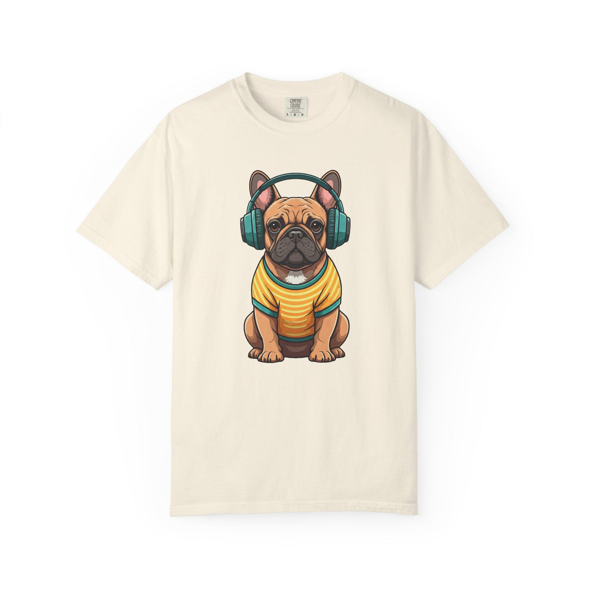 Unbothered Beats  - The Retro French Bulldog Tee