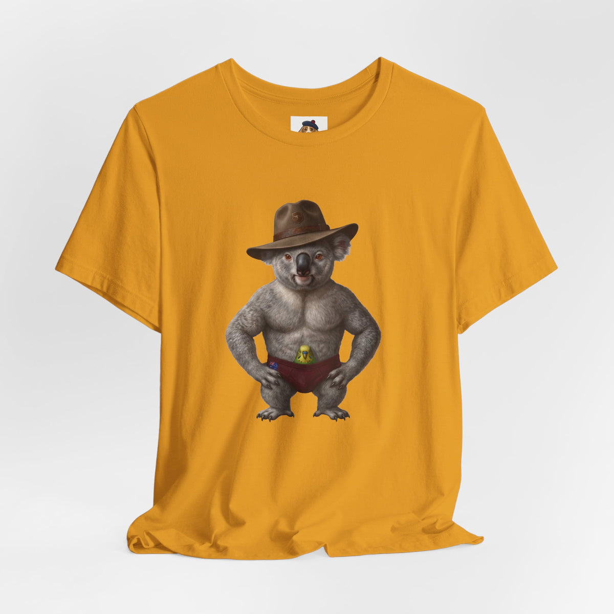 The Budgie Smuggler Koala Graphic Tee: Funny Aussie Slang Apparel