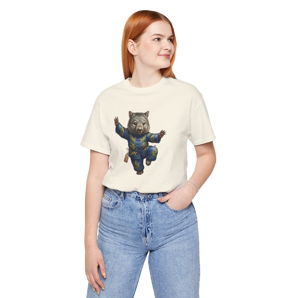 Golden Wattle & Zen-The Tai Chi Wombat of Queensland Tee