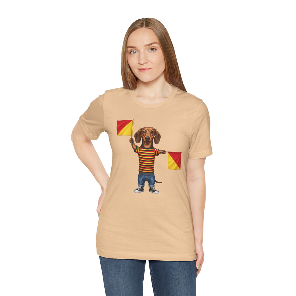 Letter J Dachshund Graphic Unisex Tee – Dispatches from Australia Collection