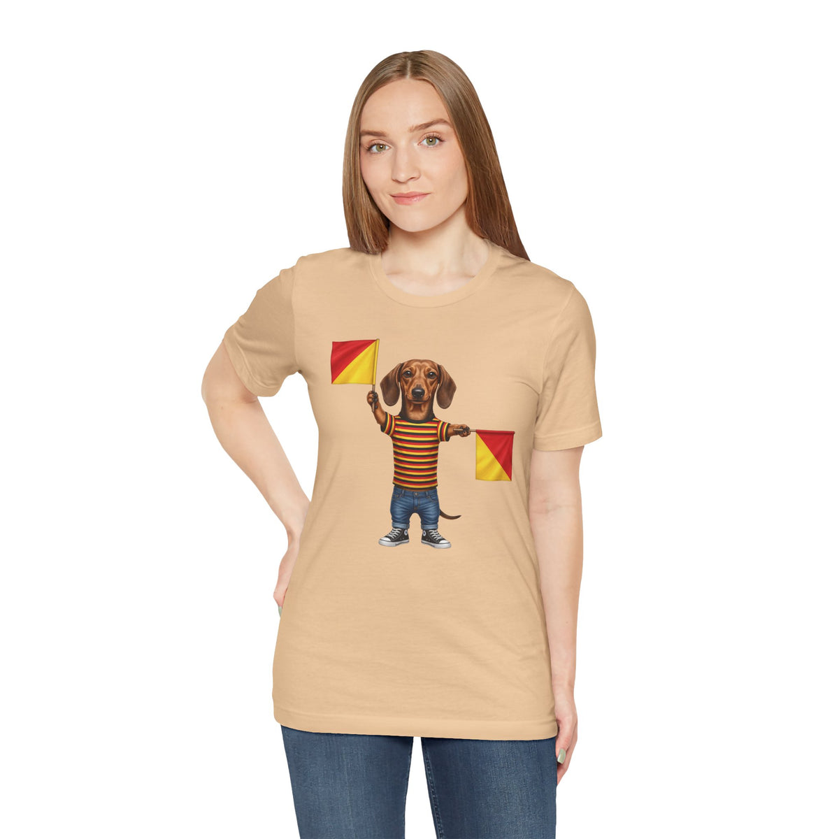 Letter J Dachshund Graphic Unisex Tee – Dispatches from Australia Collection
