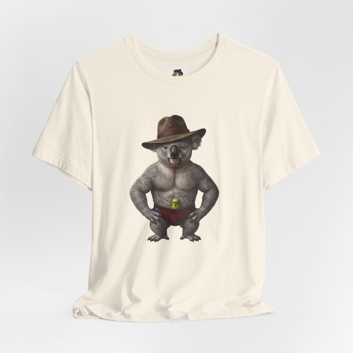 The Budgie Smuggler Koala Graphic Tee: Funny Aussie Slang Apparel