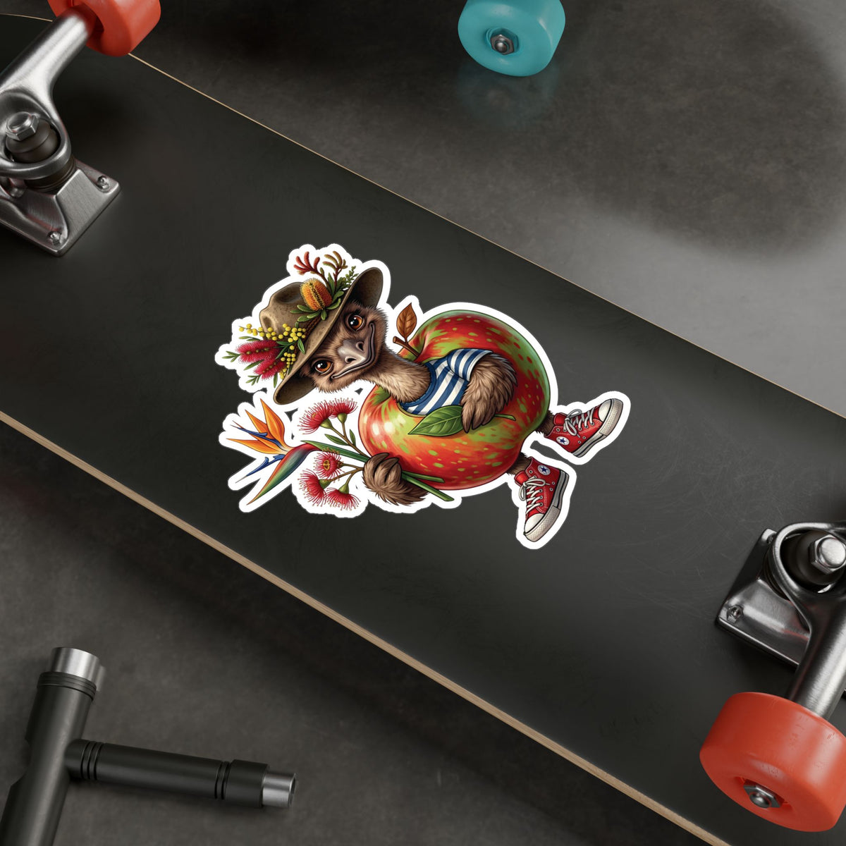 She’ll Be Apples - Aussie Emu Kiss-Cut Vinyl Sticker