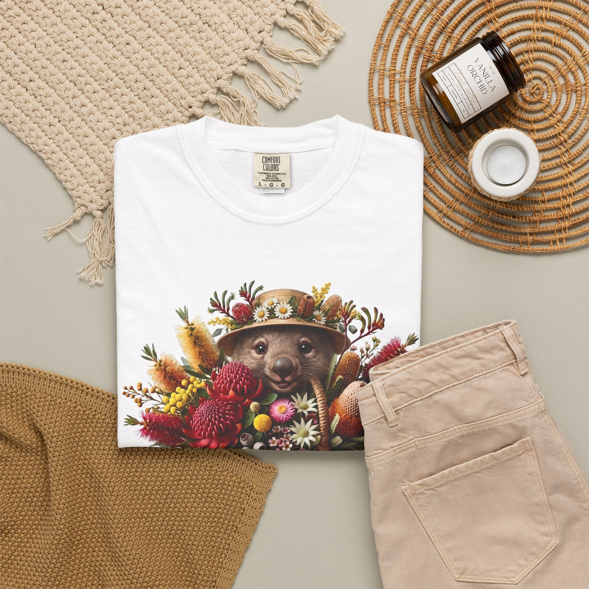 Blooms & Burrows - The Master Gardener Wombat Tee