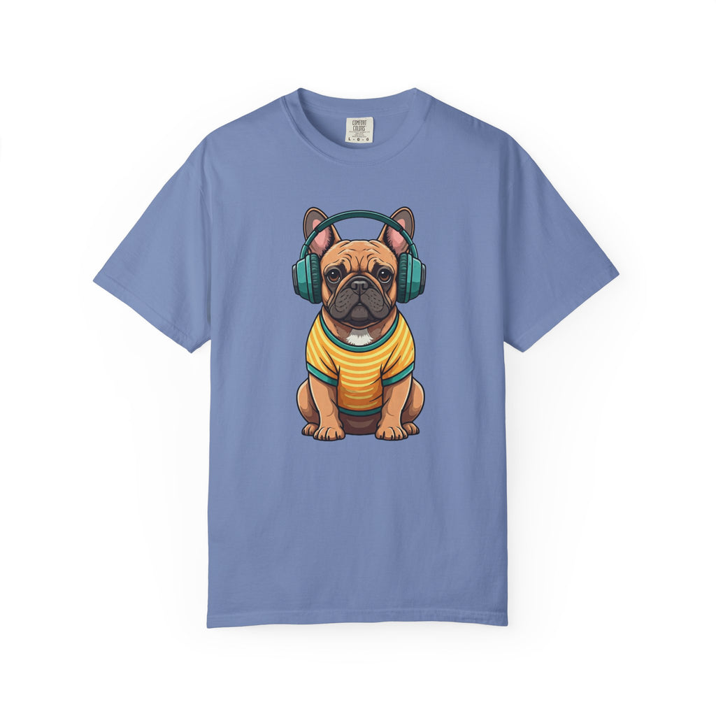 Unbothered Beats  - The Retro French Bulldog Tee
