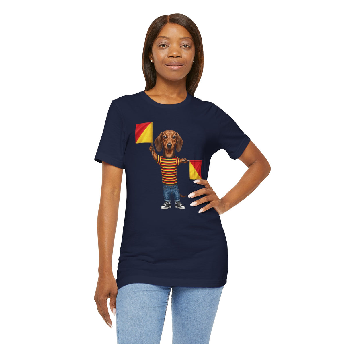 Letter J Dachshund Graphic Unisex Tee – Dispatches from Australia Collection