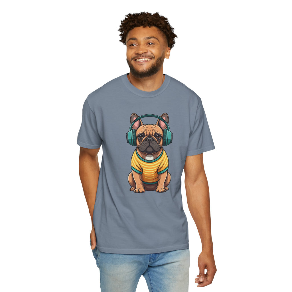 Unbothered Beats  - The Retro French Bulldog Tee