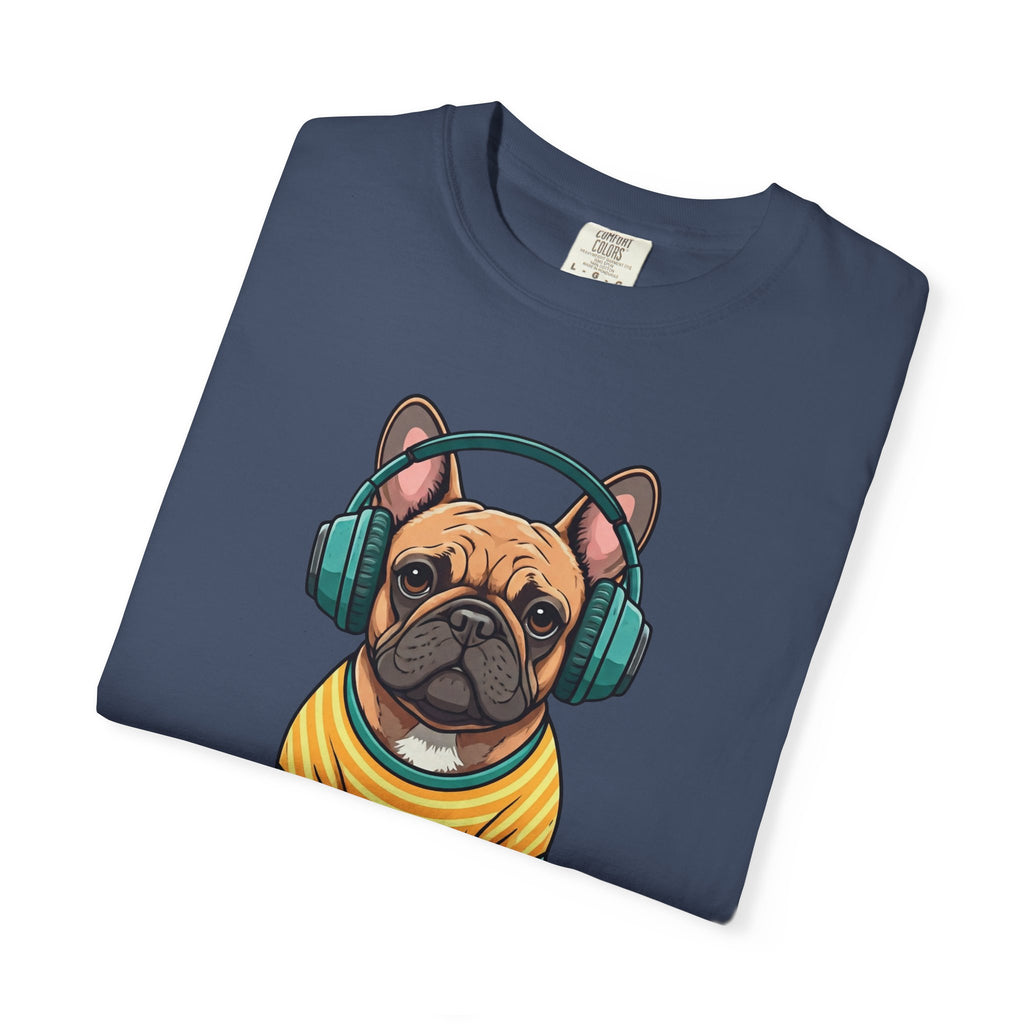 Unbothered Beats  - The Retro French Bulldog Tee