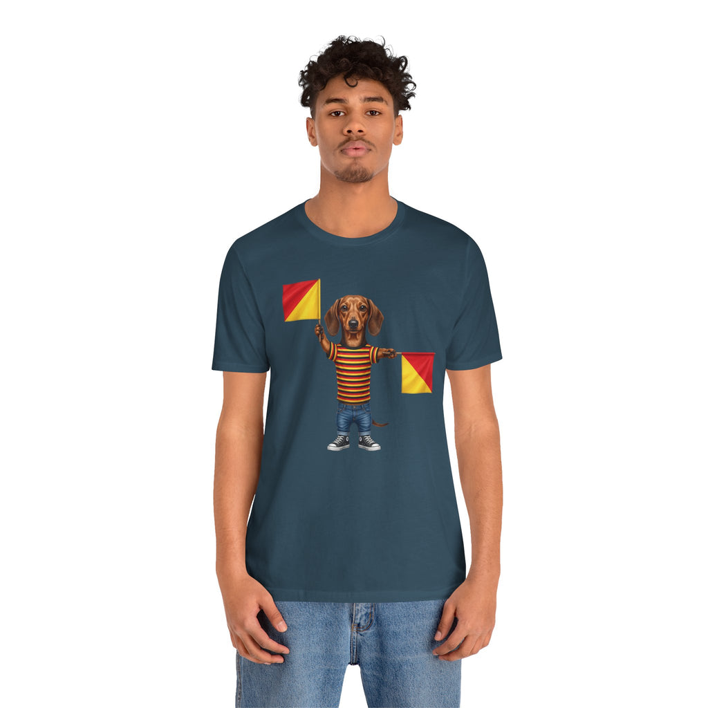 Letter J Dachshund Graphic Unisex Tee – Dispatches from Australia Collection