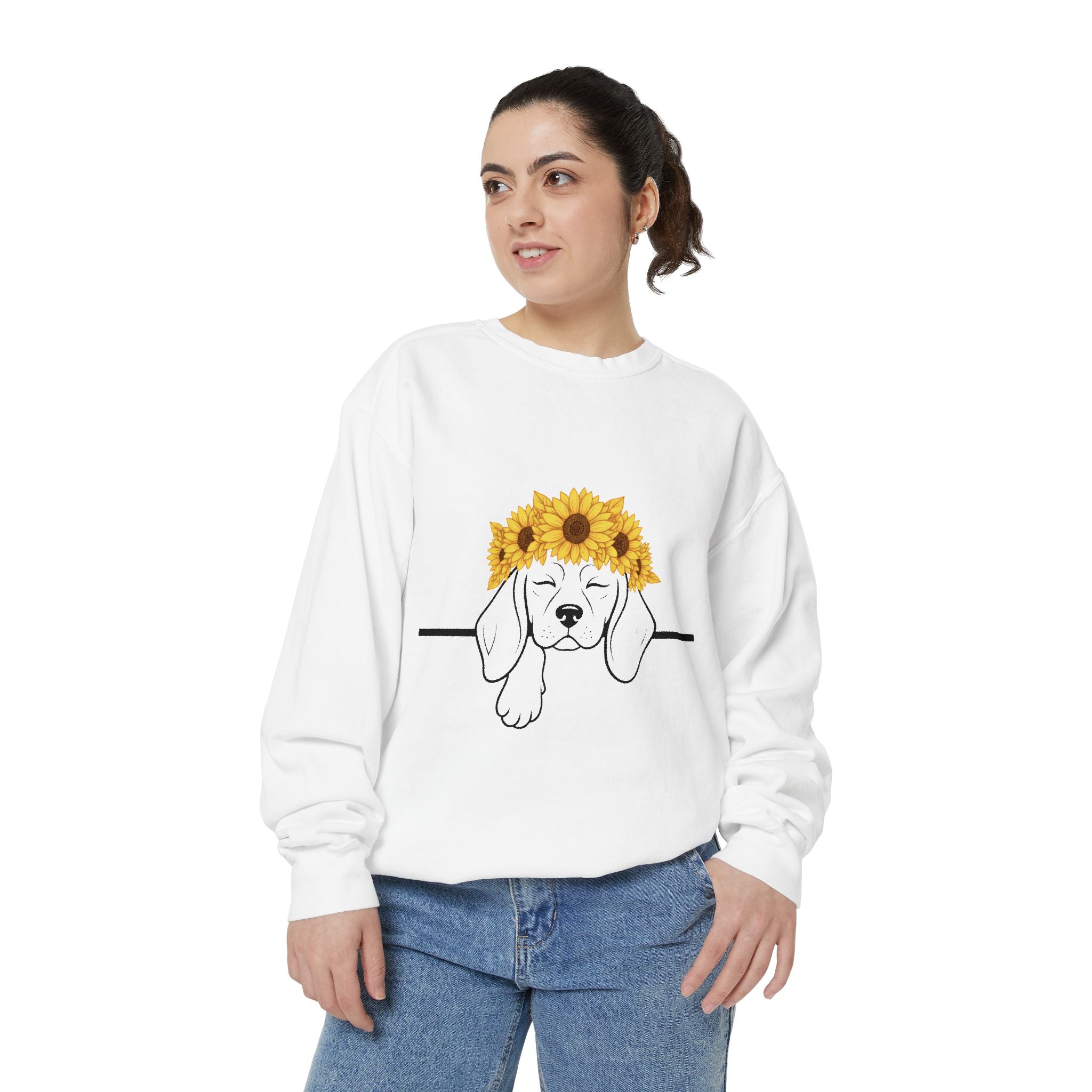 Sunflower Pup — Beagle Freedom & Hope Sweatshirt