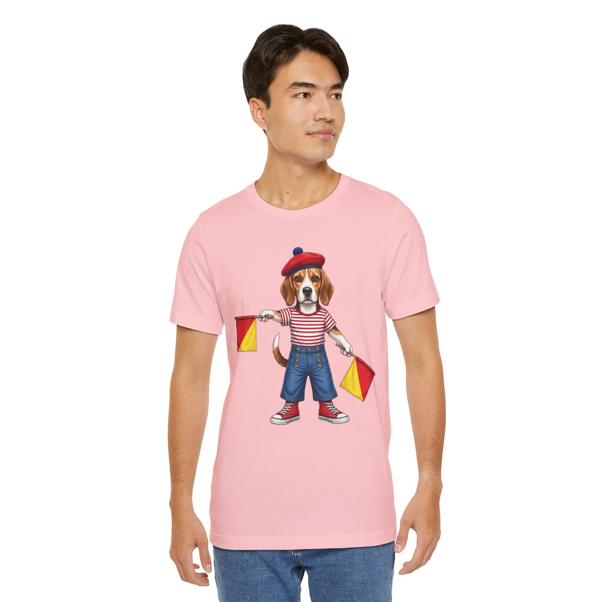 Beagle Semaphore Dog Unisex Tee Letter S — Dispatches from Australia