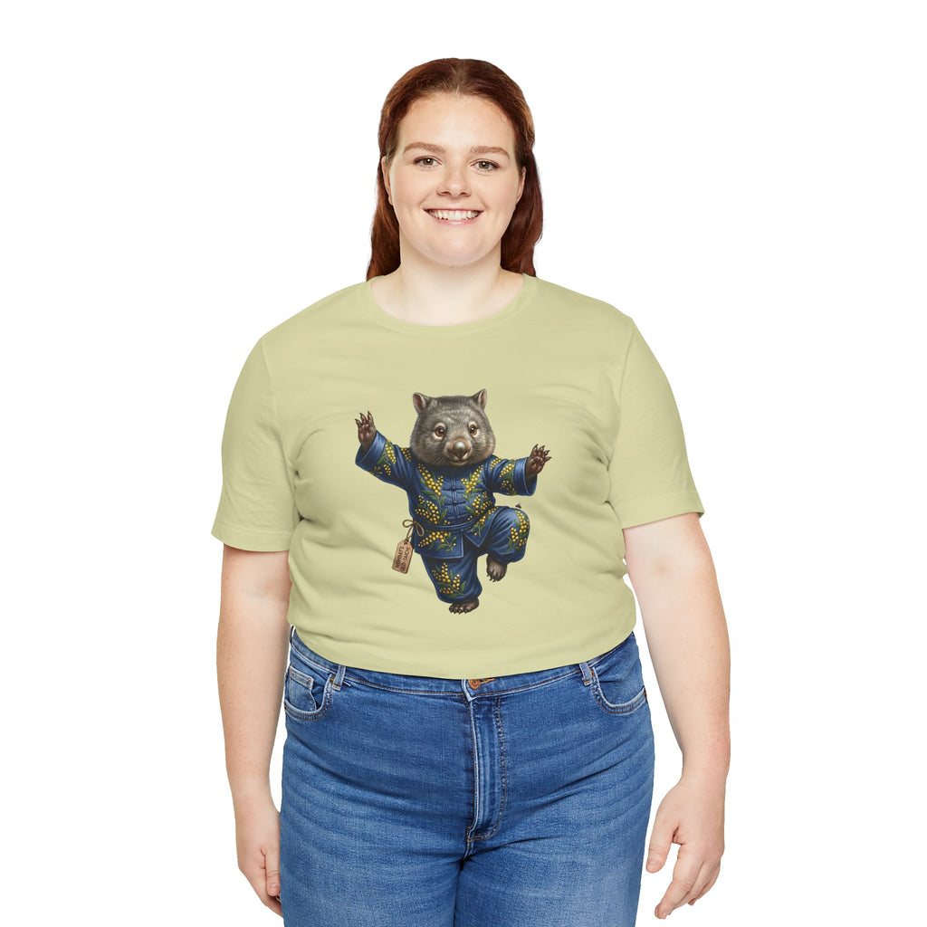 Golden Wattle & Zen-The Tai Chi Wombat of Queensland Tee