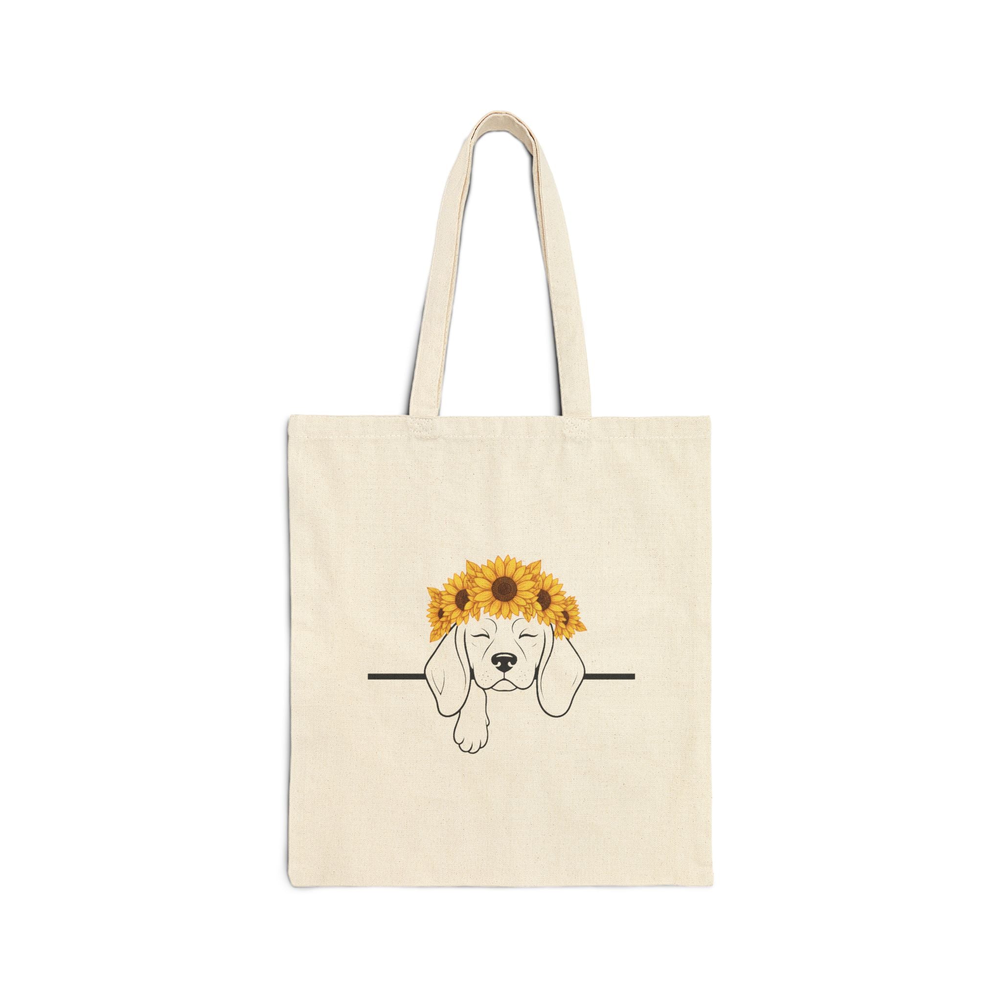 Sunflower Pup — Beagle Freedom & Hope Tote