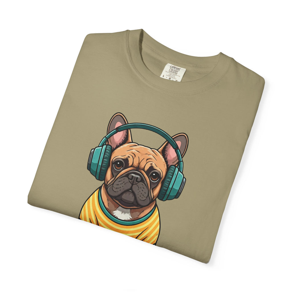 Unbothered Beats  - The Retro French Bulldog Tee