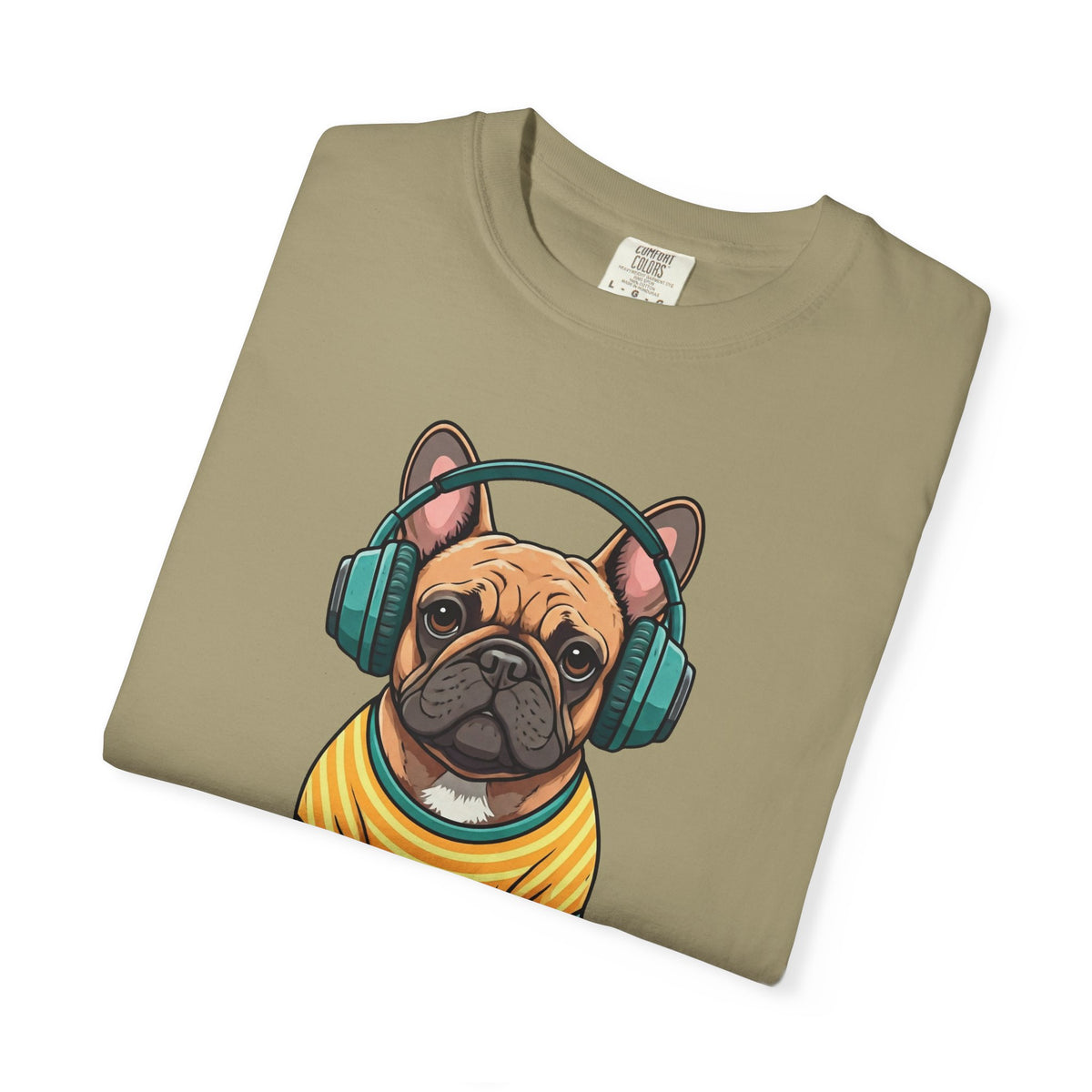Unbothered Beats  - The Retro French Bulldog Tee