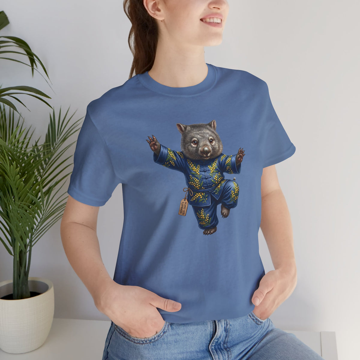 Golden Wattle & Zen-The Tai Chi Wombat of Queensland Tee