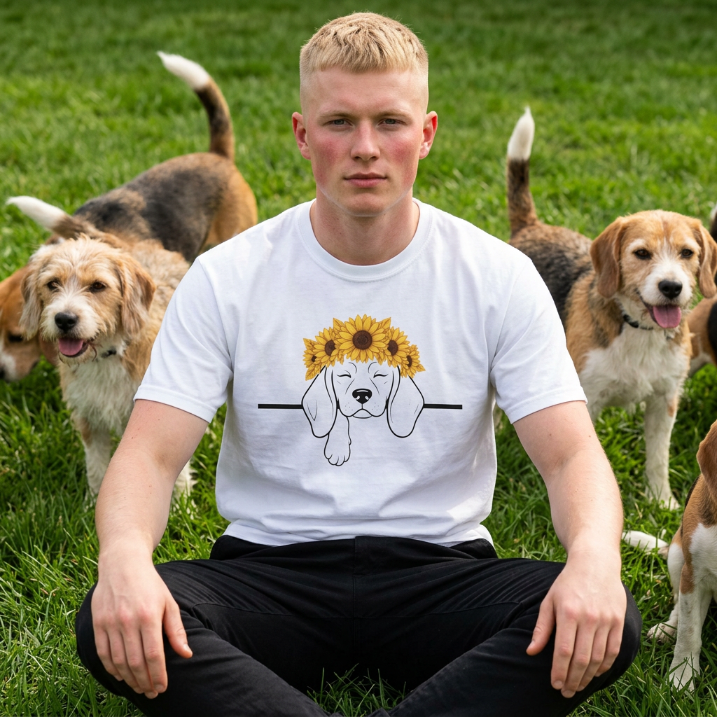 Sunflower Pup — Beagle Freedom & Hope Tee