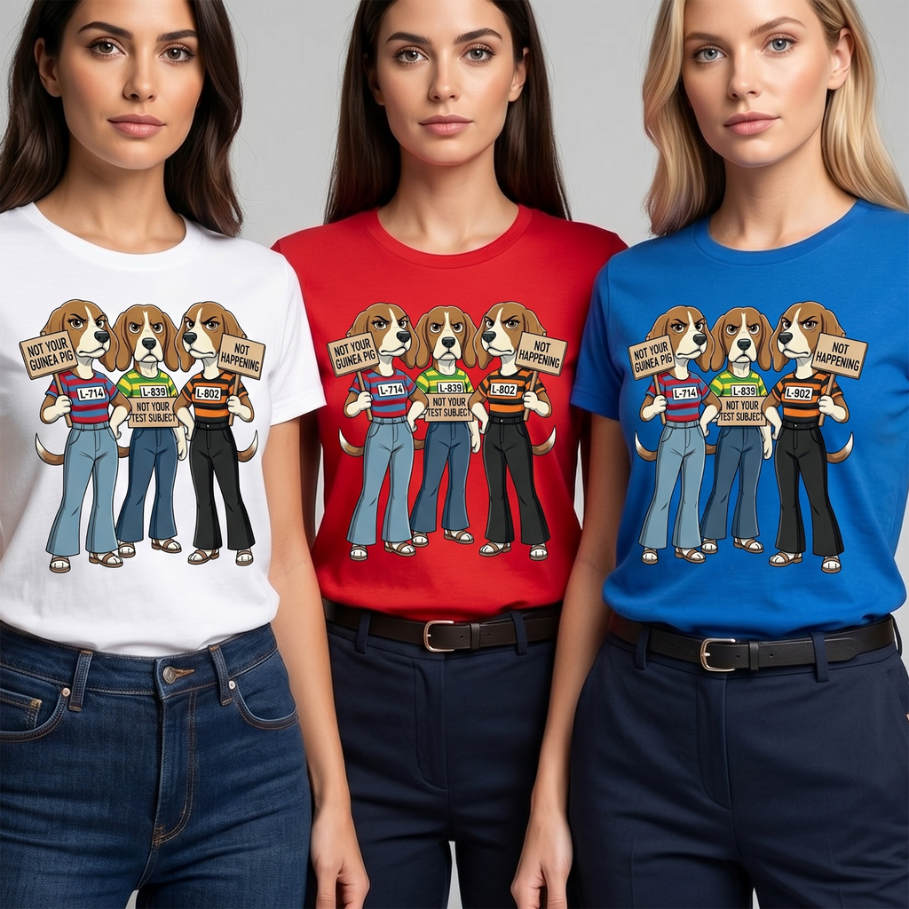 Not Your Test Subject — Beagle Freedom Protest Tee