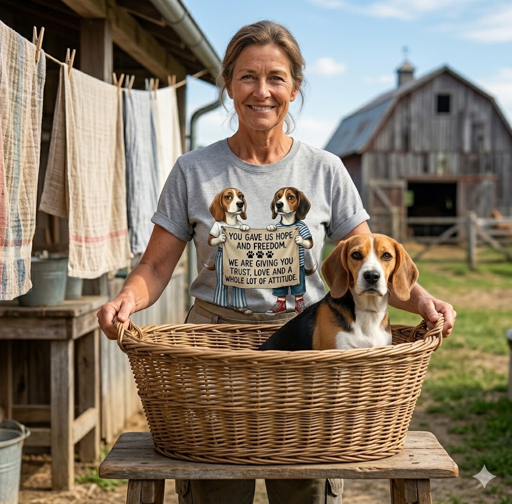 Hope and Freedom — Beagle Rescue Tribute Tee