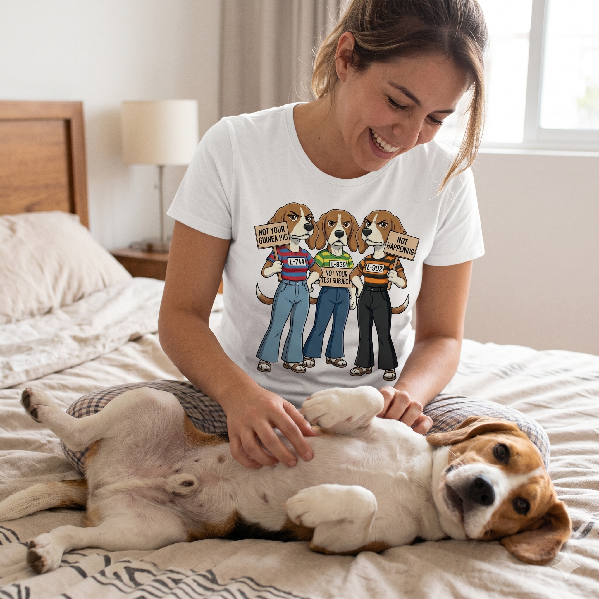 Not Your Test Subject — Beagle Freedom Protest Tee