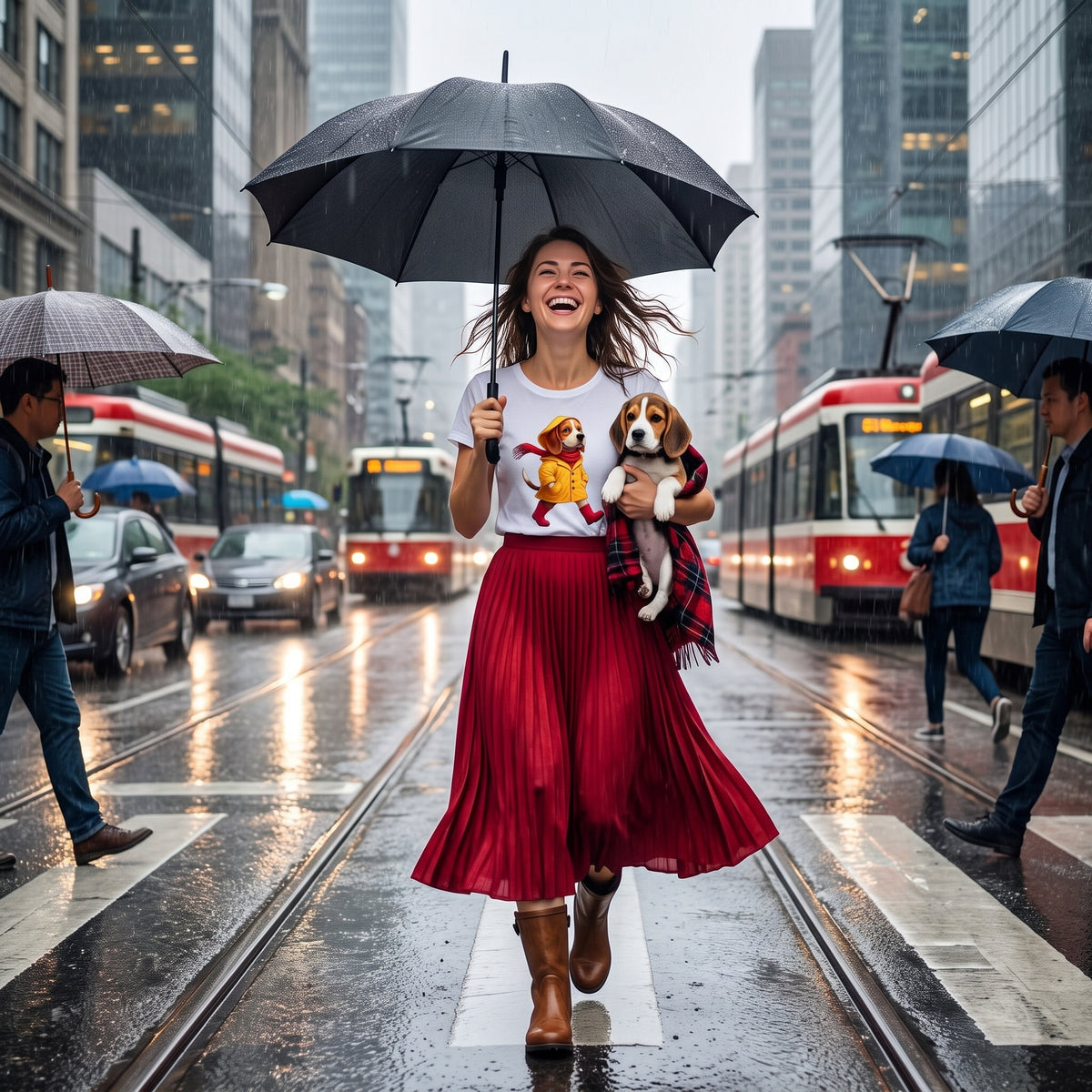 Splish, Splash, Obi: The All-Weather Hound Women's Tee
